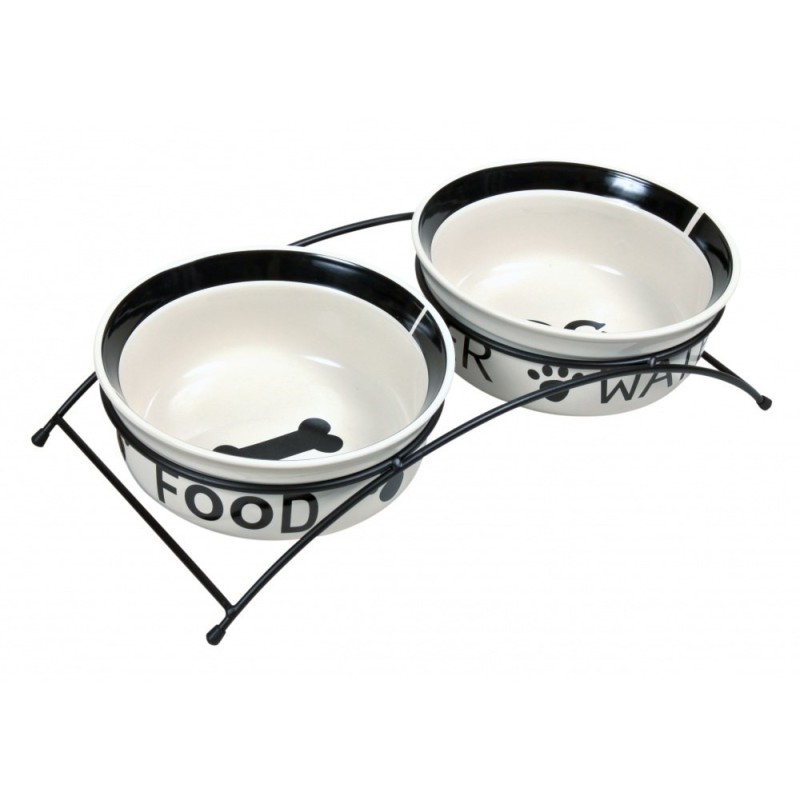 TRIXIE Miski ceramiczne na stojaku Eat on Feet 24642