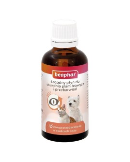 BEAPHAR - łagodny płyn do usuwania plam łzowych dla psa i kota - 50ml