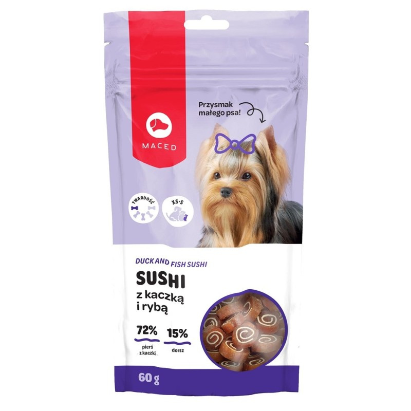 MACED Sushi z kaczką i rybą - przysmak dla psa - 60 g