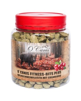 O'Canis Fitness Bits plus - Przysmak trenerski: dzik z żurawiną - 300g