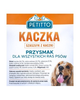 PETITTO Szaszłyk z kaczki 500G