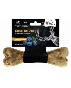 SYTA MICHA Kość ze Skóry Jelenia i Jagody 13,5cm
