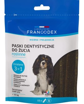 FRANCODEX Paski do gryzienia S na brzydki zapach z pyska 228 g/ 15 szt