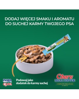 INABA MEAL TOPPER Kurczak z serem - pies 4x14g