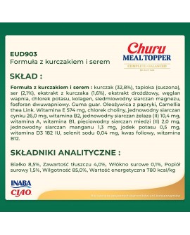 INABA MEAL TOPPER Kurczak z serem - pies 4x14g