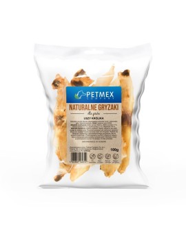 PETMEX Ucho Królika - gryzak dla psa - 100g