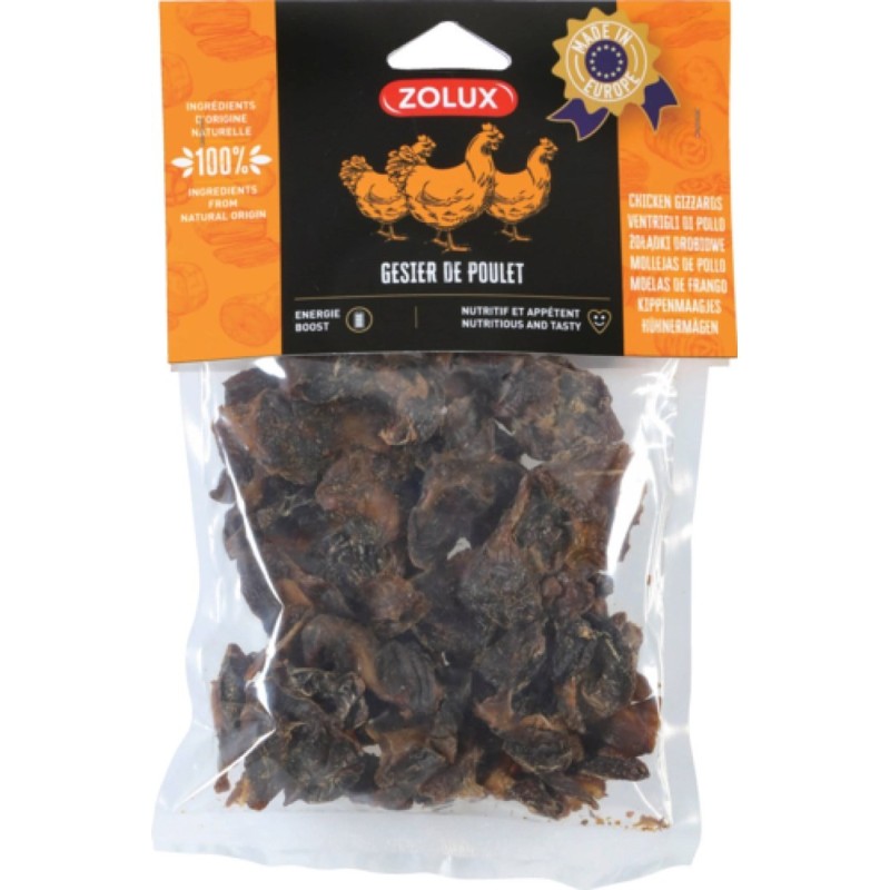 ZOLUX Przysmak naturalny dla psa Żołądki kurze 150g