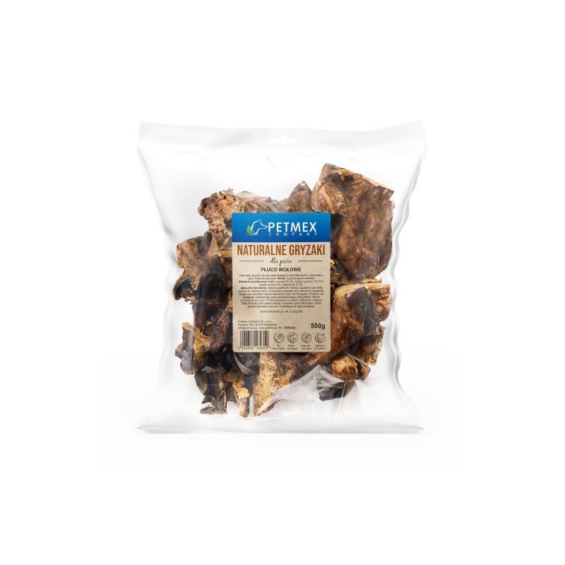 PETMEX Płuco wołowe - Przysmak dla psa - 500g