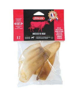 ZOLUX Przysmak nat.dla psa Suszone uszy wołowe 40g