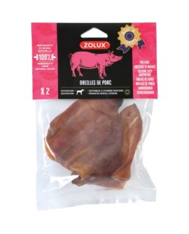 ZOLUX Przysmak naturalny dla psa ucho wieprz x2 80g