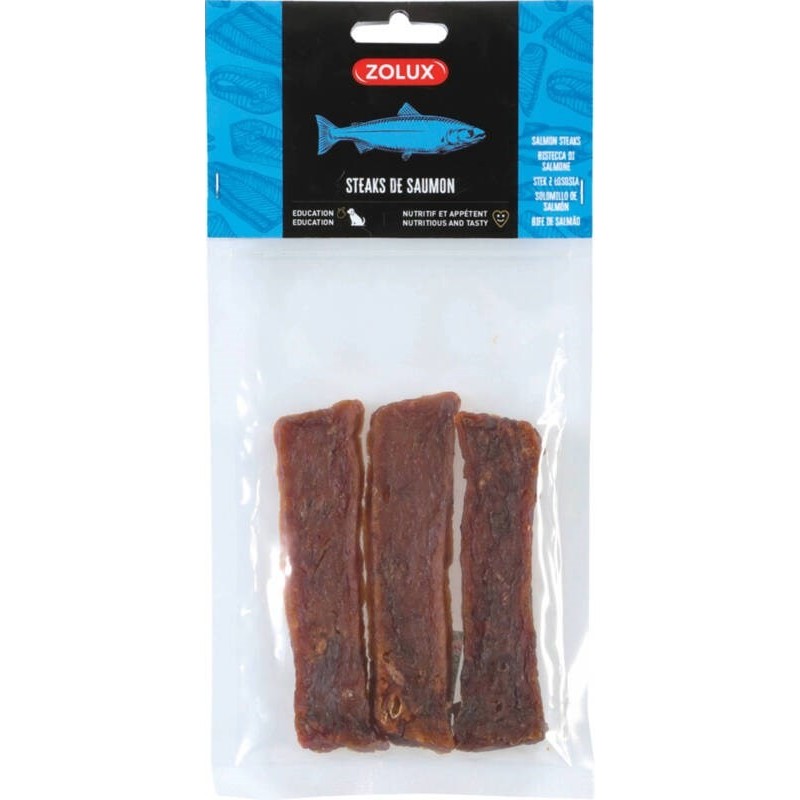 ZOLUX Przysmak naturalny dla psa Stek z łososia 60g