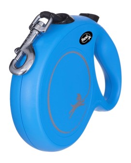 Smycz flexi automatyczna NEW CLASSIC L taśma 8 m - dla psa do 50 kg, kolor niebieski
