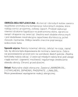 BEAPHAR - obroża na kleszcze refleksyjna dla kociąt i kotów - 35cm