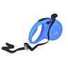 Smycz flexi automatyczna New Classic S linka 8 m - dla psa do 12 kg, kolor niebieski