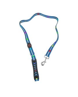 DOGGYVILLAGE SMYCZ Z KOLOROWĄ ILUMINACJĄ LED NIEBIESKA MT7118