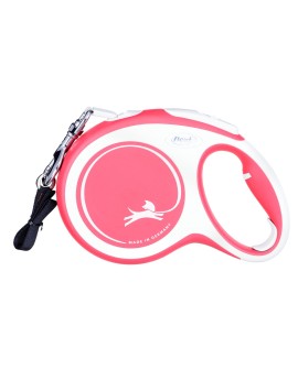 Smycz flexi automatyczna New Comfort L taśma 8 m - dla psa do 50 kg, kolor czerwony