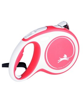 Smycz flexi automatyczna New Comfort L taśma 8 m - dla psa do 50 kg, kolor czerwony