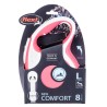 Smycz flexi automatyczna New Comfort L taśma 8 m - dla psa do 50 kg, kolor czerwony
