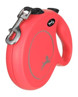 Smycz flexi automatyczna New Classic L taśma 5m - dla psa do 50kg, kolor czerwony
