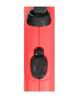Smycz flexi automatyczna New Classic L taśma 5m - dla psa do 50kg, kolor czerwony