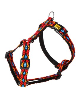 DINGO szelki dwupaskowe guard - Winnetou szer. 2,0 cm, rozmiar m (2,0 cm: 38-70 cm) czarne