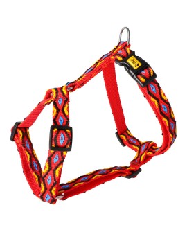 DINGO szelki dwupaskowe guard - Winnetou szer. 1,6 cm, rozmiar s (1,6 cm: 24-45 cm) czerwień