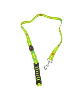 DOGGYVILLAGE SMYCZ Z KOLOROWĄ ILUMINACJĄ LED ZIELONA MT7121