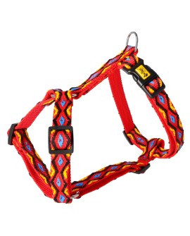 DINGO szelki dwupaskowe guard - Winnetou szer. 2,5 cm, rozmiar l (2,5 cm: 54-100 cm) czerwień