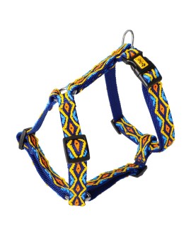 DINGO szelki dwupaskowe guard - Winnetou szer. 1,6 cm, rozmiar s (1,6 cm: 24-45 cm) niebieske