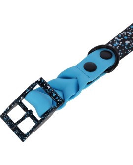KERBL Obroża dla psa Lima, 36 - 45 cm, 25 mm, niebieski/czarny
