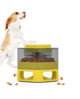 DOGGYVILLAGE MECHANICZNY DOZOWNIK KARMY SUCHEJ, OBSŁUGIWANY PRZEZ PUPILA, ŻÓŁTA MT7130Y