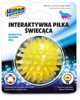 HILTON Smart Interaktywna Piłka Świecąca 5cm dla kota/psa