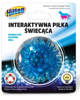 HILTON Smart Interaktywna Piłka Świecąca 5cm dla kota/psa