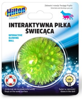 HILTON Smart Interaktywna Piłka Świecąca 5cm dla kota/psa