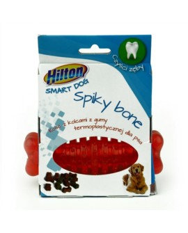 HILTON Dog Spiky Ball mix kolor Kość z kolcami 12cm dla psa