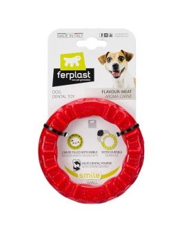 FERPLAST Smile Ring S Red zabawka dla psa
