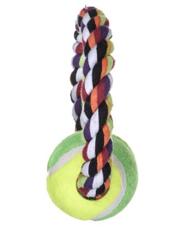 TRIXIE Frisbee z piłką tenisową - zabawka dla psa - o 6 cm / o 18 cm