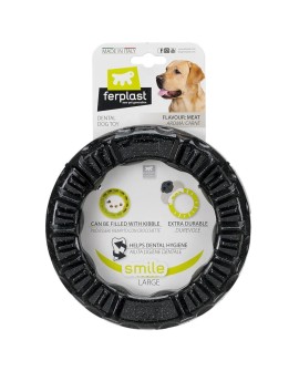 FERPLAST Smile Ring L Black zabawka dla psa