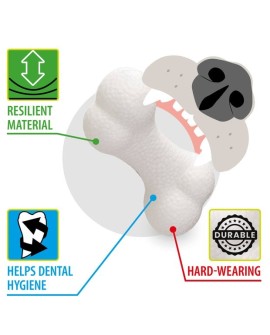 FERPLAST Chewa Boing Bone L White zabawka dla psa