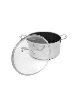 Garnek z powłoką DIAMOND Kohersen Black Cube z funkcją gotowania na parze (28 cm 8,3l)