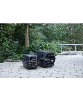 KERBL Transporter dla zwierząt Expedition Eco, 58 cm x 38 cm x 38 cm, czarny