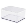 Rotho Pojemnik na przysmaki szeroki 2.25L LOFT transparentny/biały