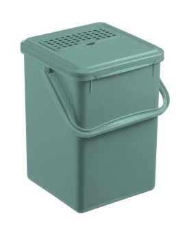 Rotho Wiaderko kompost 9L z filtrem węglowym BIO mistletoe green