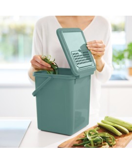 Rotho Wiaderko kompost 9L z filtrem węglowym BIO mistletoe green