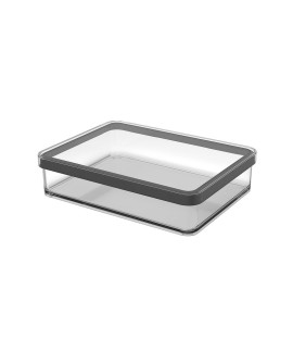 Rotho Pojemnik na przysmaki szeroki 1.0L LOFT transparentny/czarny