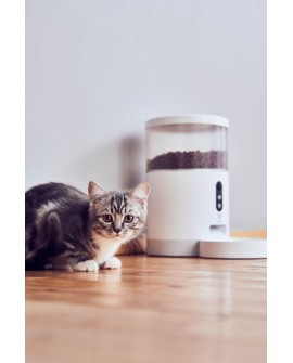 Dozownik karmy dla zwierząt z kamerą TESLA TSL-PC-BL4C Smart Pet Feeder Camera