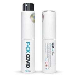 Dezynfekcja F*CK COVID, Kieszonkowy spray dezynfekcja rąk, 10ml, Nanolab, EOL