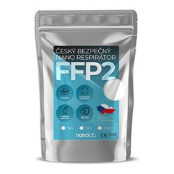 Nano, do prania Maseczka ochronna, FFP2, biały, damska, 3ks, Nanolab, EOL