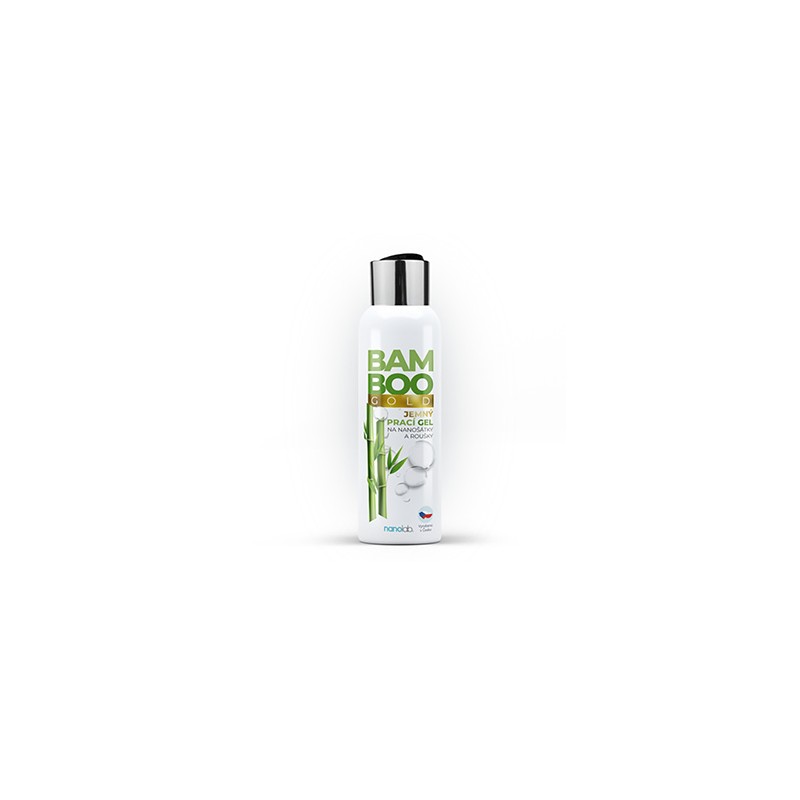 Delikatny żel do prania nanowłókna i bawełny BAMBOO GOLD do maseczek, chust i kominów, 100ml, Nanolab