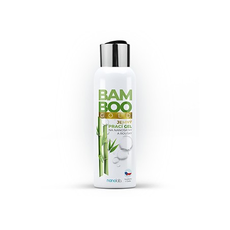 Delikatny żel do prania nanowłókna i bawełny BAMBOO GOLD do maseczek, chust i kominów, 100ml, Nanolab